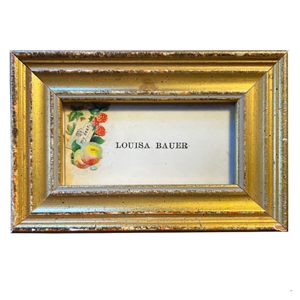 Vintage Framed Visiting Card